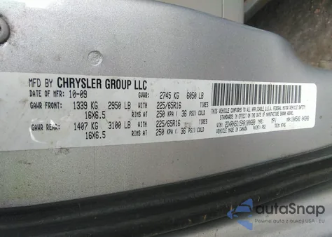 2010 Dodge Grand Caravan Sxt из США, поврежденный, VIN 2D4RN5D15AR100680